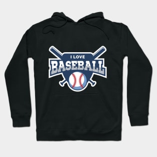 I Love Baseball Hoodie